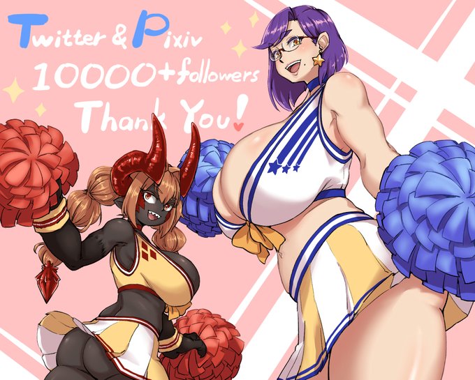 Twitter &amp; Pixiv 10,000+followers!!!✨✨✨Thank you!
Twitter &amp; Pixiv 10,000+フォロワー達成!ありがとう!💕これからもよろしくお願いします!🤗
https://t.co/BPLLecuULl 