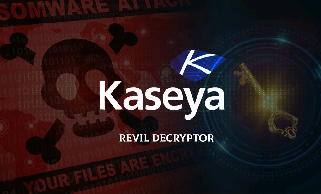 secure_blink's tweet photo. Kaseya acquired "Universal Decryptor Key" for #REvil started delivering to #Ransomware victims.
Details: https://t.co/yZvVxu9Pne
#Kaseya #Emsisoft #DecryptionKey #CyberSecurityNews #SecureBlink https://t.co/1JzxoIO9J3
