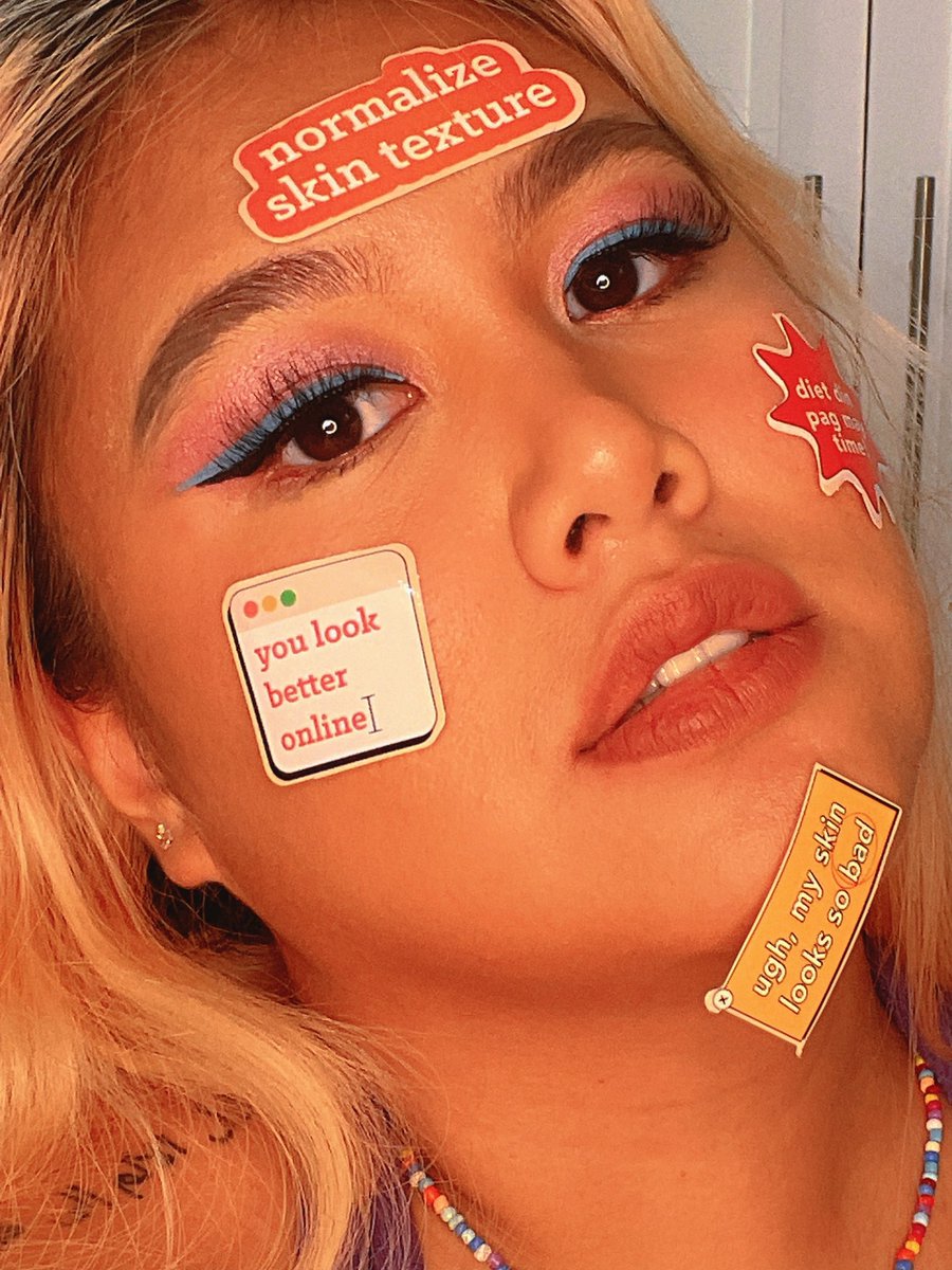 theninaellaine's tweet photo. We turned my hate comments into cute stickers! 💖 https://t.co/OPf6ySvbhF