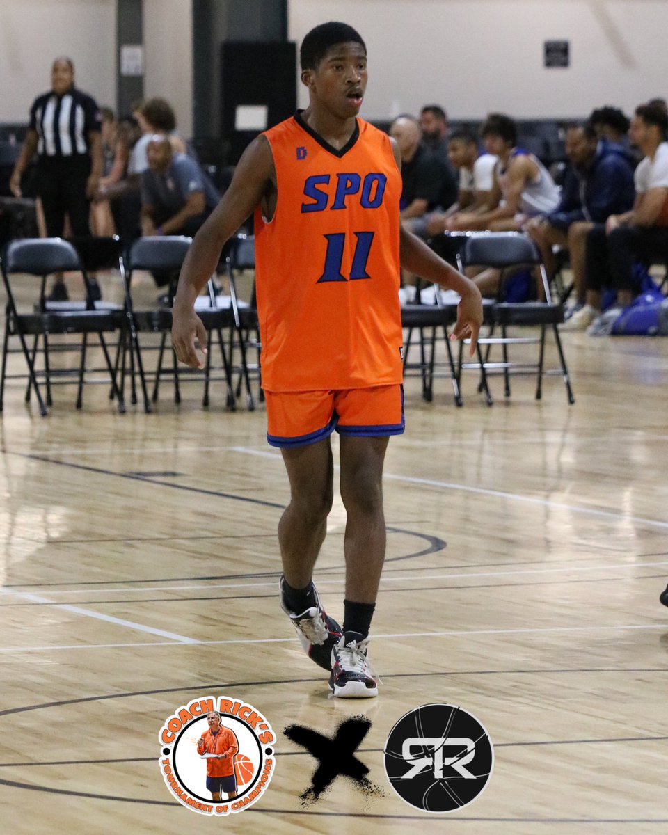 2023 6’1” Tommie Hall ( SPO Gators ) has been an excellent facilitator this morning. Gets to the right spot on the outlet &amp; pushes it in transition. Knows when to kick it out to his teammates. #CoachRicksTOC