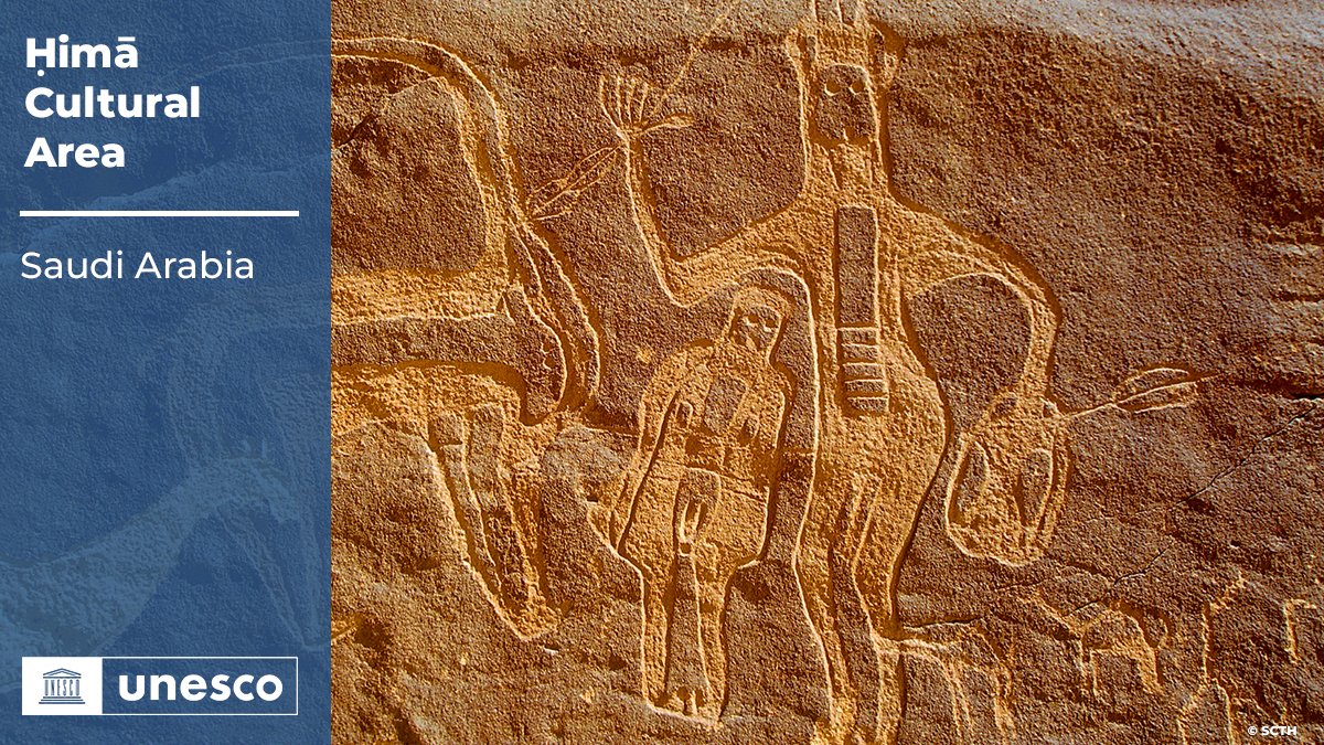 🔴 BREAKING!
 
New @UNESCO #WorldHeritage site: Ḥimā Cultural Area, in #SaudiArabia 🇸🇦. Mabrouk! 👏👏

ℹ en.unesco.org/whc #44WHC