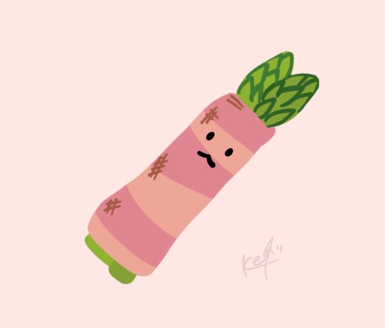 けい ゆるい食べもの垢 アスパラベーコン巻き ゆるいイラスト 絵描きさんと繋がりたい イラスト好きな人と繋がりたい T Co 14ccfqdvhz Twitter