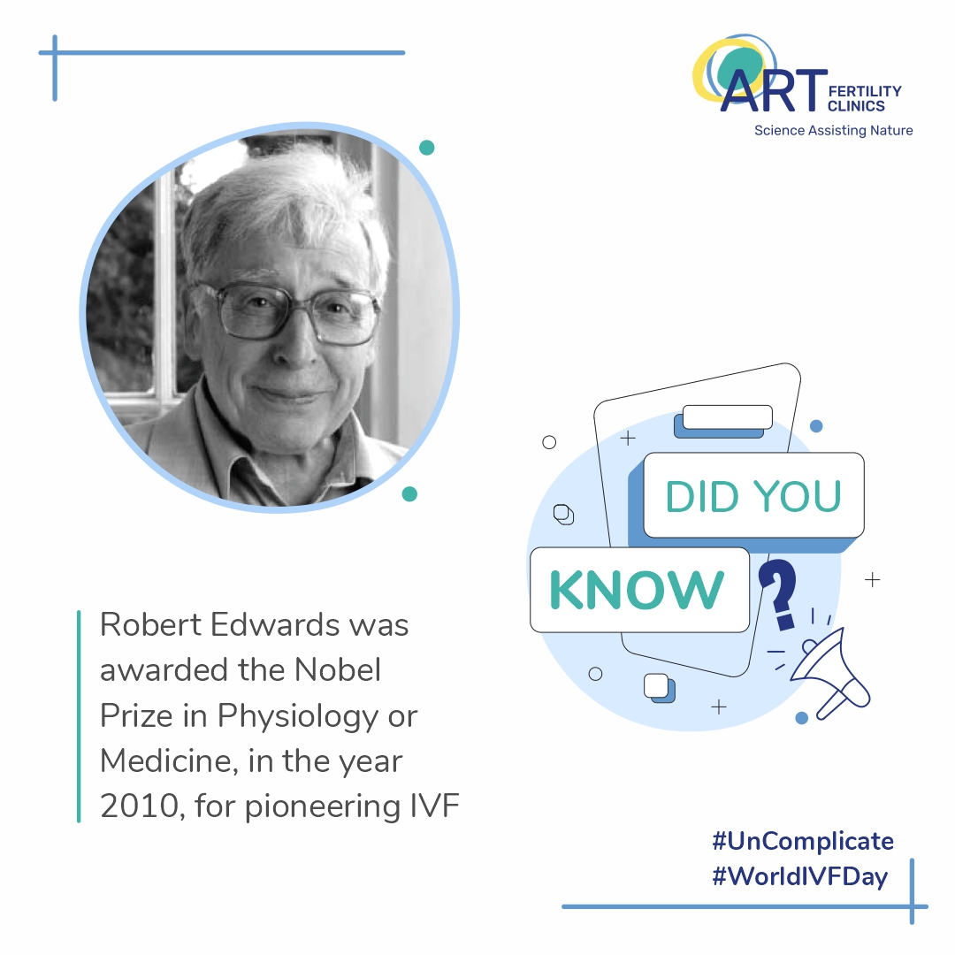 art_fertility's tweet image. Robert Edwards&apos; achievements made it possible to treat infertility. The development of IVF was a breakthrough that has helped millions of infertile couples worldwide to have children.
#UnComplicate
.
.

#ARTFertilityIsHere #IVF #IVFJourney #IVFTreatment  #infertility #WorldIVFDay