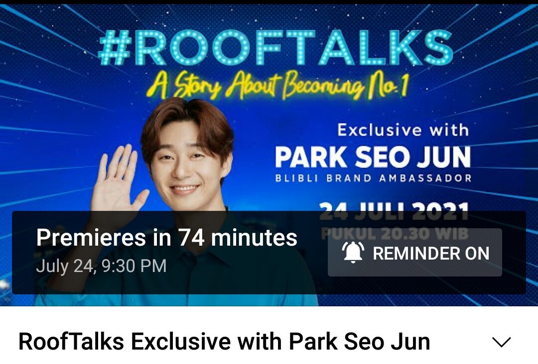 woogasquadPH's tweet photo. #ROOFTALKS with Blibli Brand Ambassador Park Seo Jun 💙
https://t.co/bNH1meVvqL https://t.co/aVF19yWRX1