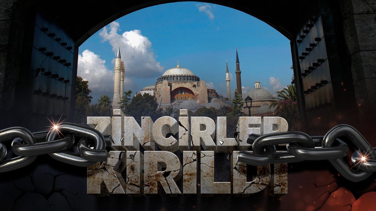 24 Temmuz 2020...
Tarih sayfasına en güzel notlardan biri düşüldü:
"Zincirler kırıldı
#Ayasofya Camii açıldı."

Sn. Cumhurbaşkanımıza şükranlarımızla...

#AyasofyanınDirilişi'ne bizleri şahit kılan Allah'a hamd olsun...