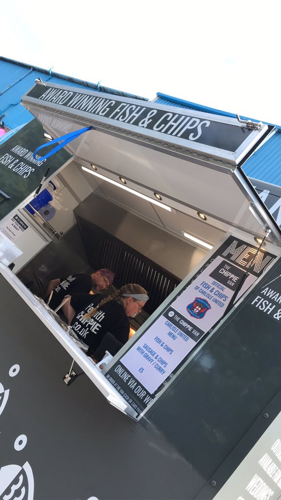 Love a fish and chips on a match day 😁⚽️ <a href="/officialcufc/">Carlisle United</a>