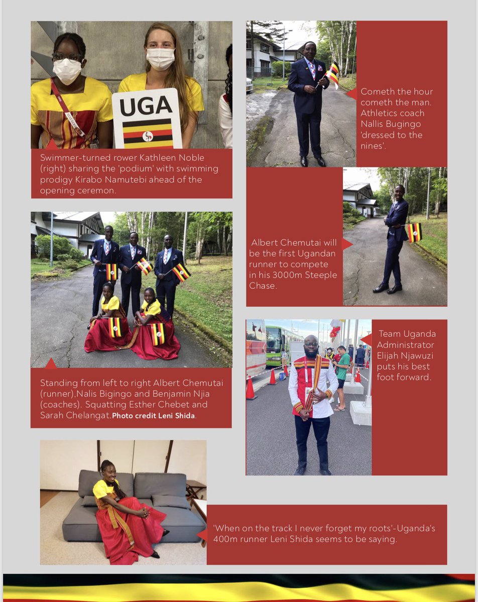 Day 2: #OlympicGames ￼ #TeamUgandaForOlympics Bulletin.

Find updates of Team Uganda in Japan,  words of Chef de Mission and Team Manager of Team Uganda 🇺🇬.

Let’s Go 🇺🇬🇺🇬