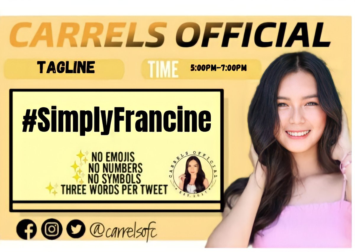 CarreLsOFC's tweet photo. Goodafternoon, CarreLs! We will be having a twitter party later at exactly 5:00 pm. Save ur drafts, fam! Keep safe and Godbless y'all✨💛 https://t.co/tYy94uEo9q