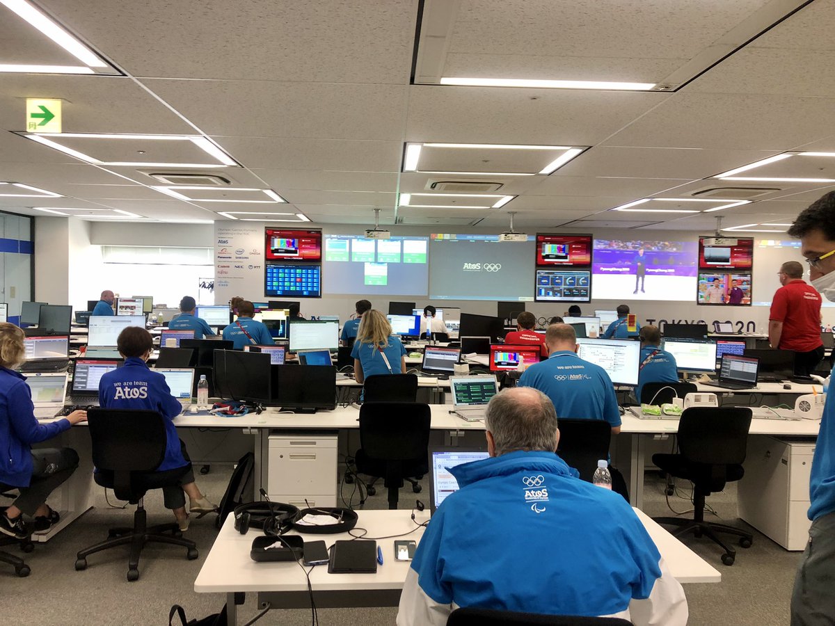 The silent heroes behind the scenes  #AtosTeam working 24/7 in Tokyo in the TOC and in Barcelona remotely from the CTOC to ensure the digital delivery of the most connected Games ever #AtosMakeItHappen for billions of fans around the world to enjoy the competitions #Tokyo2020