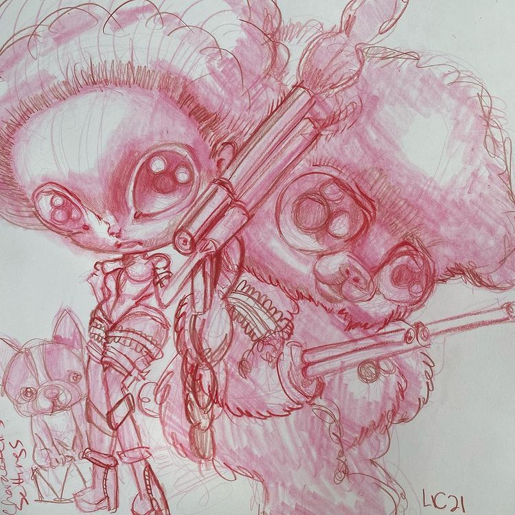 BeautifulBzarre's tweet photo. Pink pink pink. Wow, already loving @opalunicorn1's sweet new character series. Looking forward to seeing more!
...
#beautifulbizarre #lowbrowart #bigeyeart #popsurrealism #surrealism #surrealart #newcontemporaryart #illustration #narativeart #characterdesign #characterart https://t.co/6Xkk2PaXj4