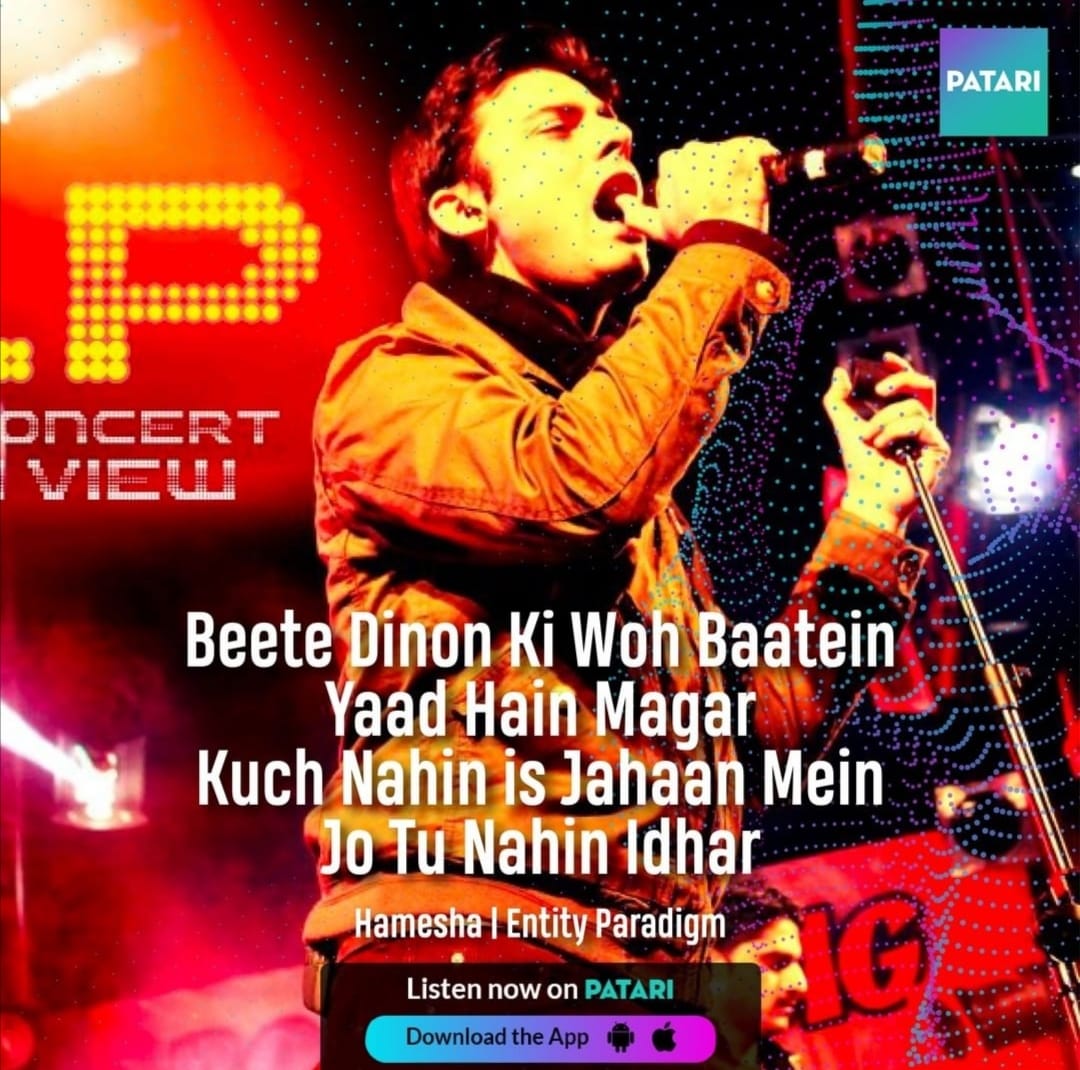 patarimusic's tweet photo. Aahh!! Who remembers it? π #Hamesha by #EpTheBand
Listen to Song on Patari: https://t.co/6Ayino0RKt
#EntityParadigm #EP #RockMusic #fawadkhan #AhmedAliButt #Xulfi https://t.co/cfvV0jArp7