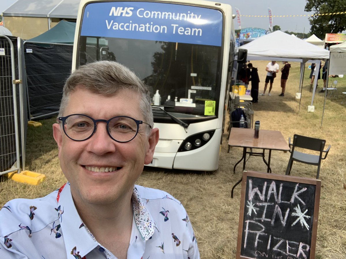 profbuchan's tweet photo. Time to talk #COVID19 and responsible restart with the fresh air, repeat testing, vaccine push and open minds at Latitude for #EventsResearchProgramme @FRfestivals https://t.co/8goeAfvMt3
