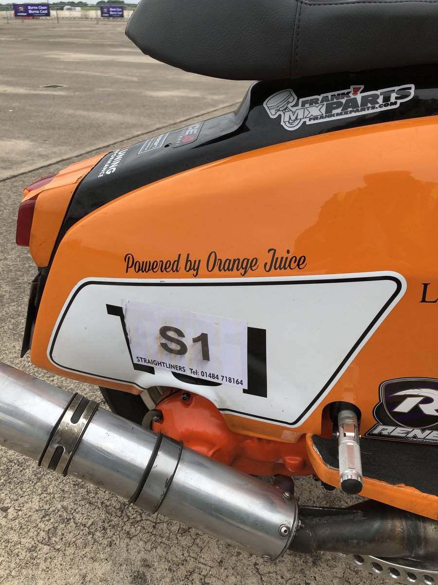BikeDealer4U's tweet photo. Powered by orange juice #tenofthebest #scooter #motorbike https://t.co/59P7EQ2XT3