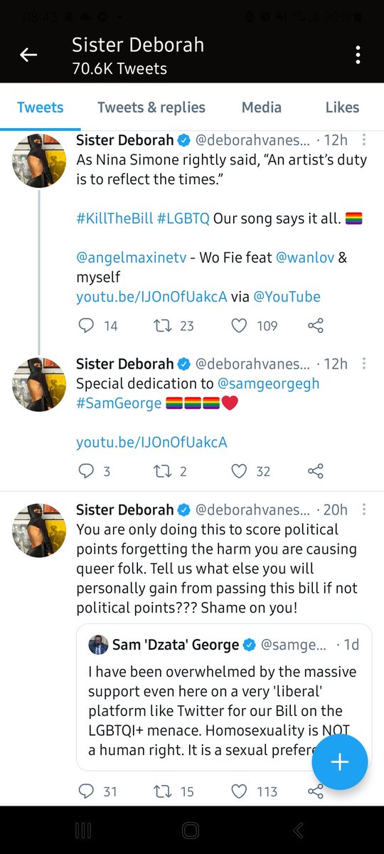 samgeorgegh's tweet image. Now you claim you were deceived? By who exactly? And you claim not to have attacked me personally? What were you drinking when you posted these then? Ain't nothing sexist about pointing out weak and flawed arguments fueled by misplaced emotions.