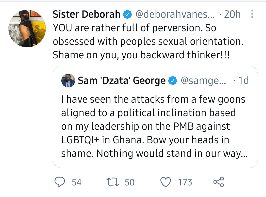 samgeorgegh's tweet image. Now you claim you were deceived? By who exactly? And you claim not to have attacked me personally? What were you drinking when you posted these then? Ain't nothing sexist about pointing out weak and flawed arguments fueled by misplaced emotions.