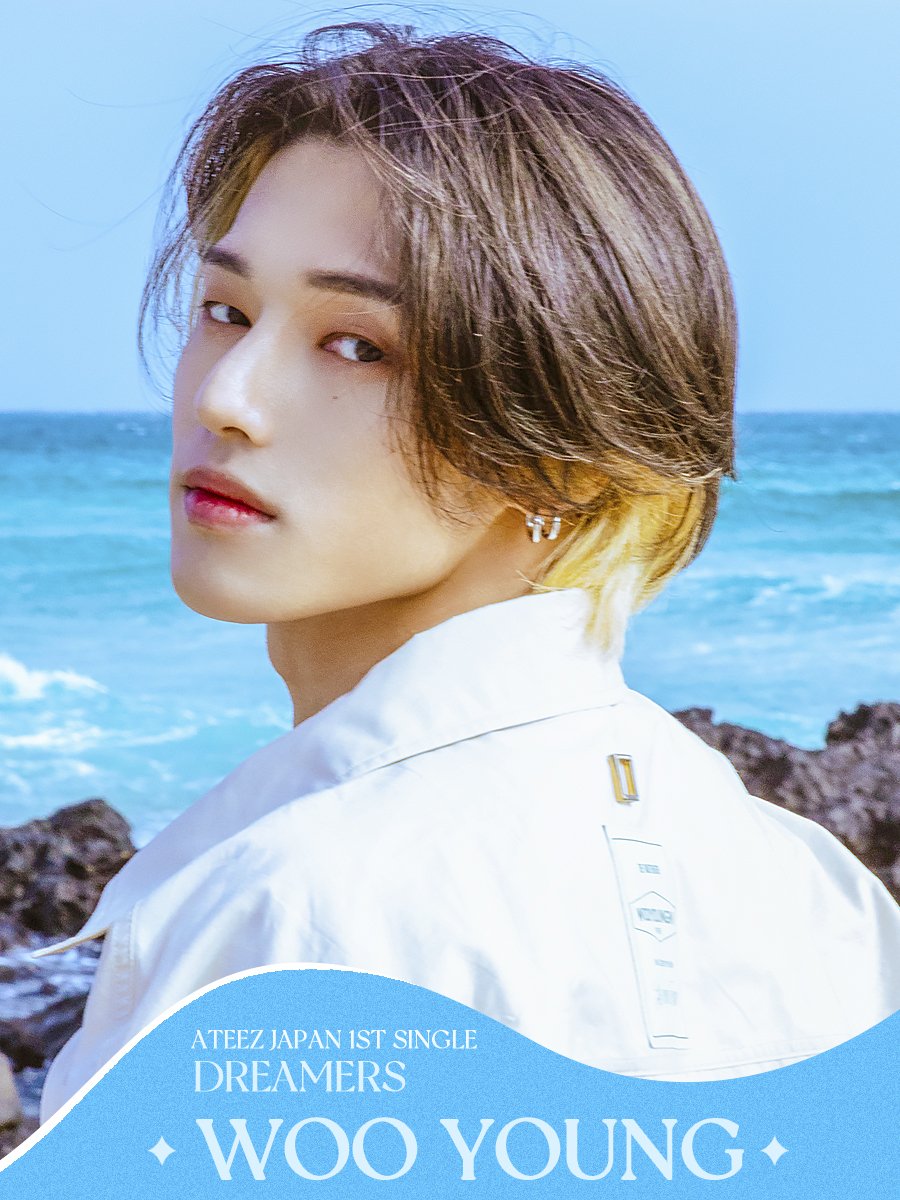 Knewsrus's tweet photo. #ATEEZ Japan представили концепт-фото #SAN и #WOOYOUNG к первому японскому синглу «#Dreamers» 

Релиз 28 июля https://t.co/9ZG85eygpP