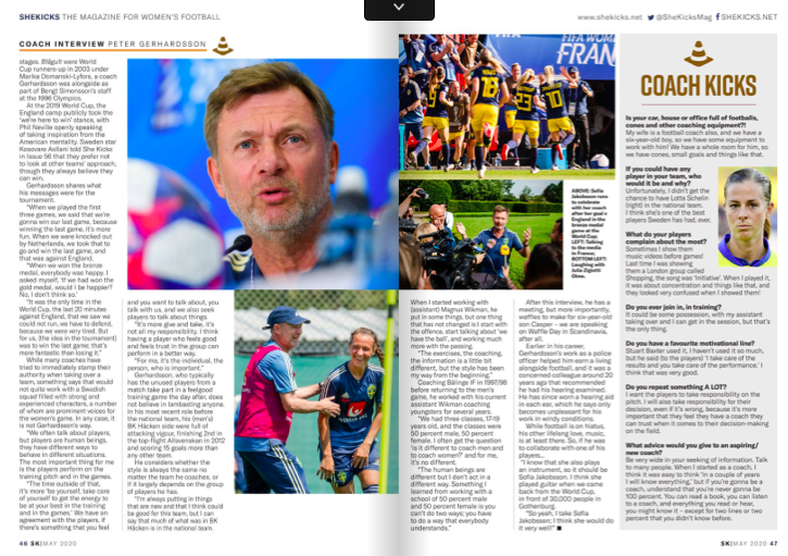 SheKickedJenON's tweet photo. #SWEvAUS at #Tokyo2020  is also the 'battle' of the Swedish coaches. 

DYK that both have been expertly interviewed by @chris_brookes  in @SheKicksMag's 'COACH KICKS' feature? 

PG in #SK60 &amp; TG in our brand-new issue #SK68. 
Order digital version here: https://t.co/43At4bOWbI https://t.co/V7Bdbqpzjf