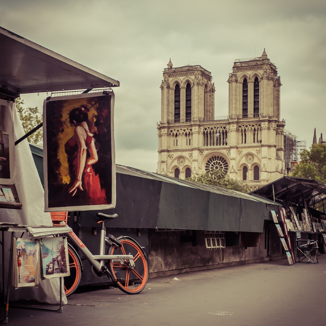 AmbientLightUK's tweet photo. "Dame" - A lady in red hangs before the cathedral of Notre-Dame in central Paris - more Paris travel photography at https://t.co/07oA9OxCZN https://t.co/RLZdTFJzac