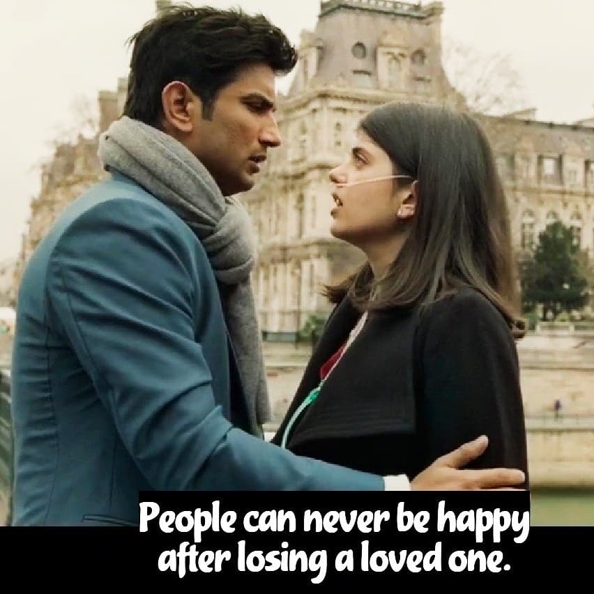 BeTheRare's tweet photo. "Jab koi mar jaata hai to uske saath jeene ki umeed bhi mar jaati hai 💔
Lekin maut nahi aati ! Khudko maarna illegal hai ...to phir jeena padta hai ...."

#DilBecharaDay 

SSR As Manny Won World https://t.co/BgIQUwAxSt