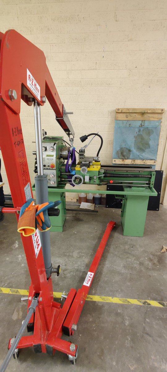 Lifting the lathe. <a href="/TOG_Dublin/">Tog Hackerspace</a>