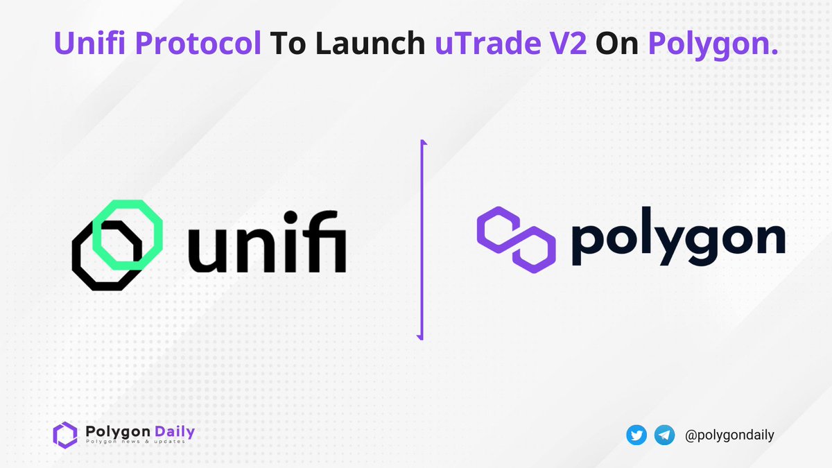 NFTevening's tweet photo. Extra hyped! The non-custodial, interoperable smart contracts group @unifiprotocol will launch its #uTradeV2 on @0xPolygon!

With this upgraded $UNFI AMM trading platform on #Polygon, $MATIC holders can enjoy Tokenized Liquidity Rewards &amp; Fee Structure👇

https://t.co/tC1dKrsWxS https://t.co/VrN22uEWsN