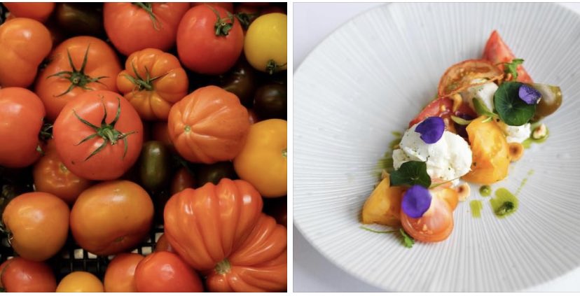 Our food is local, seasonal &amp; delicious. With heritage tomatoes in season, soaking up wonderful amounts of sun over the past few weeks, making them deliciously sweet and ripe.

Chef recommend trying our starter of Whipped Vulscombe goats cheese, heritage tomato and pine nuts.