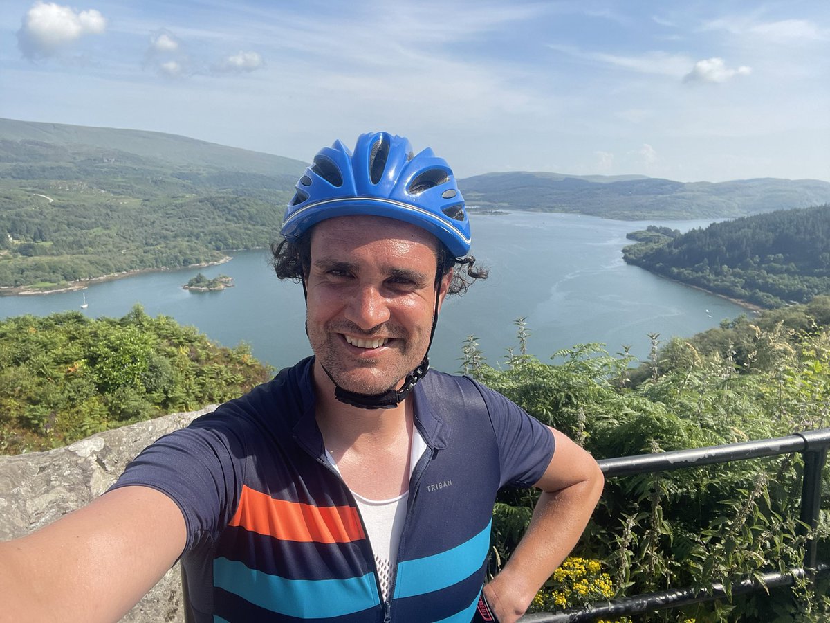 eamonn_butler's tweet photo. Making the most of a dayโs annual leave. Saddle sore? Maybe. Cyclist tan? For sure. #fiveferries #ayrshire #arran #kintyre #cowal #bute https://t.co/yJlBeBsKyP