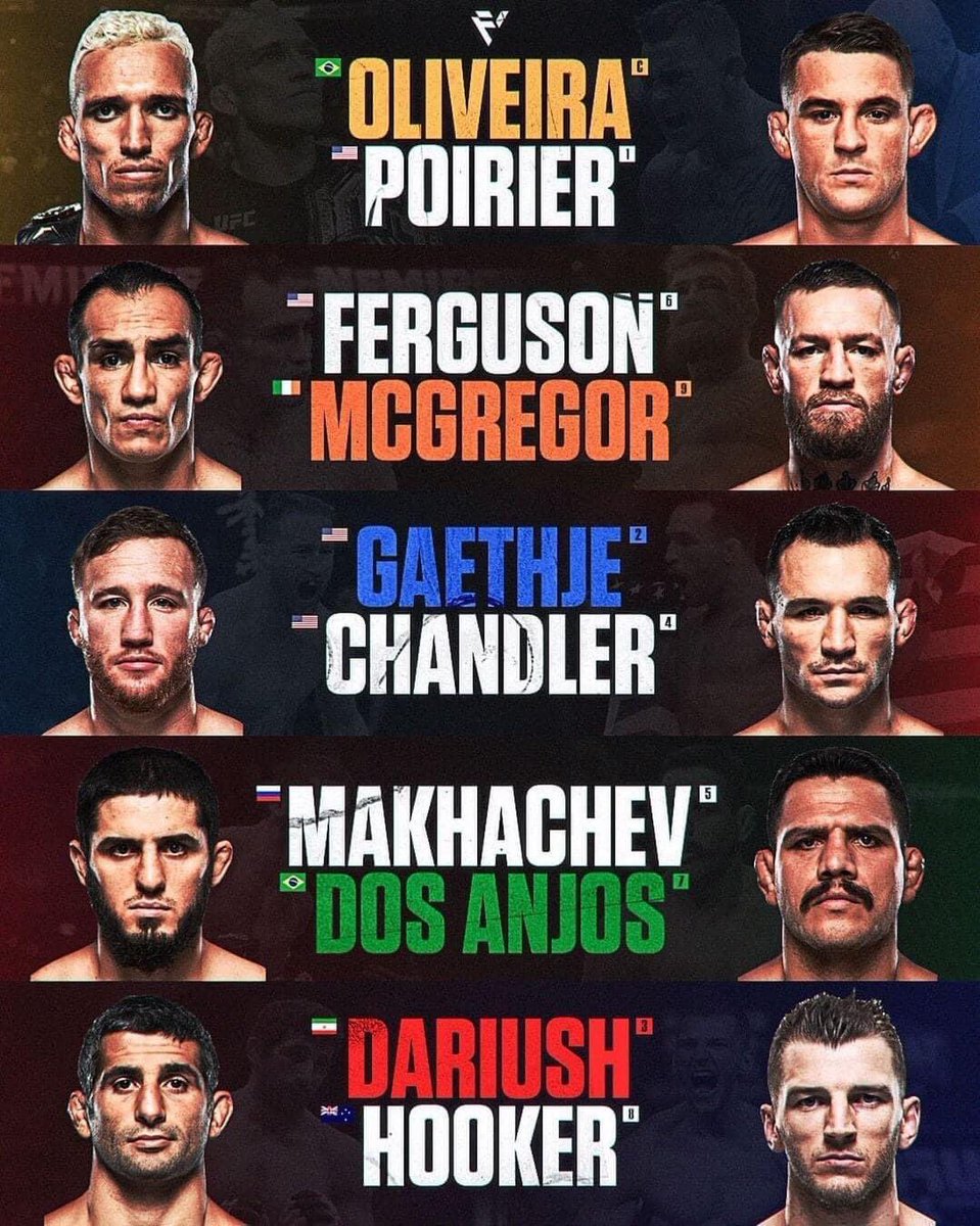 stpxblo's tweet photo. Best lightweight matchups, any objections? https://t.co/TEB3xJvHDR
