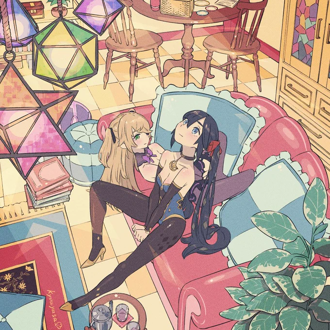 モナ&フィッシュル💡🥞🌼🎀
#原神 