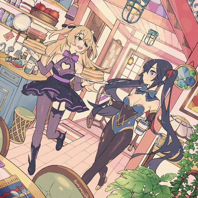 モナ&フィッシュル💡🥞🌼🎀
#原神 