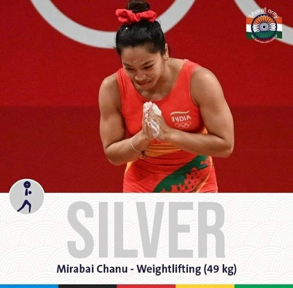 OfficialBalaji's tweet image. Many congratulations to 
@mirabai_chanu
 on clinching the first victory for India at the #TokyoOlympics!  #mirabhaichanu