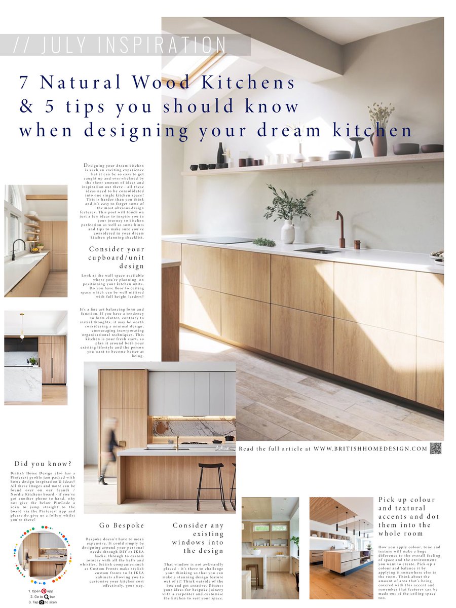 Read our free magazine page currently uploading over on our Instagram!

July’s InstaMagazine article: 

7 NATURAL WOOD KITCHENS
& 5 TIPS YOU SHOULD KNOW
  WHEN DESIGNING YOUR 
    ✨DREAM KITCHEN✨