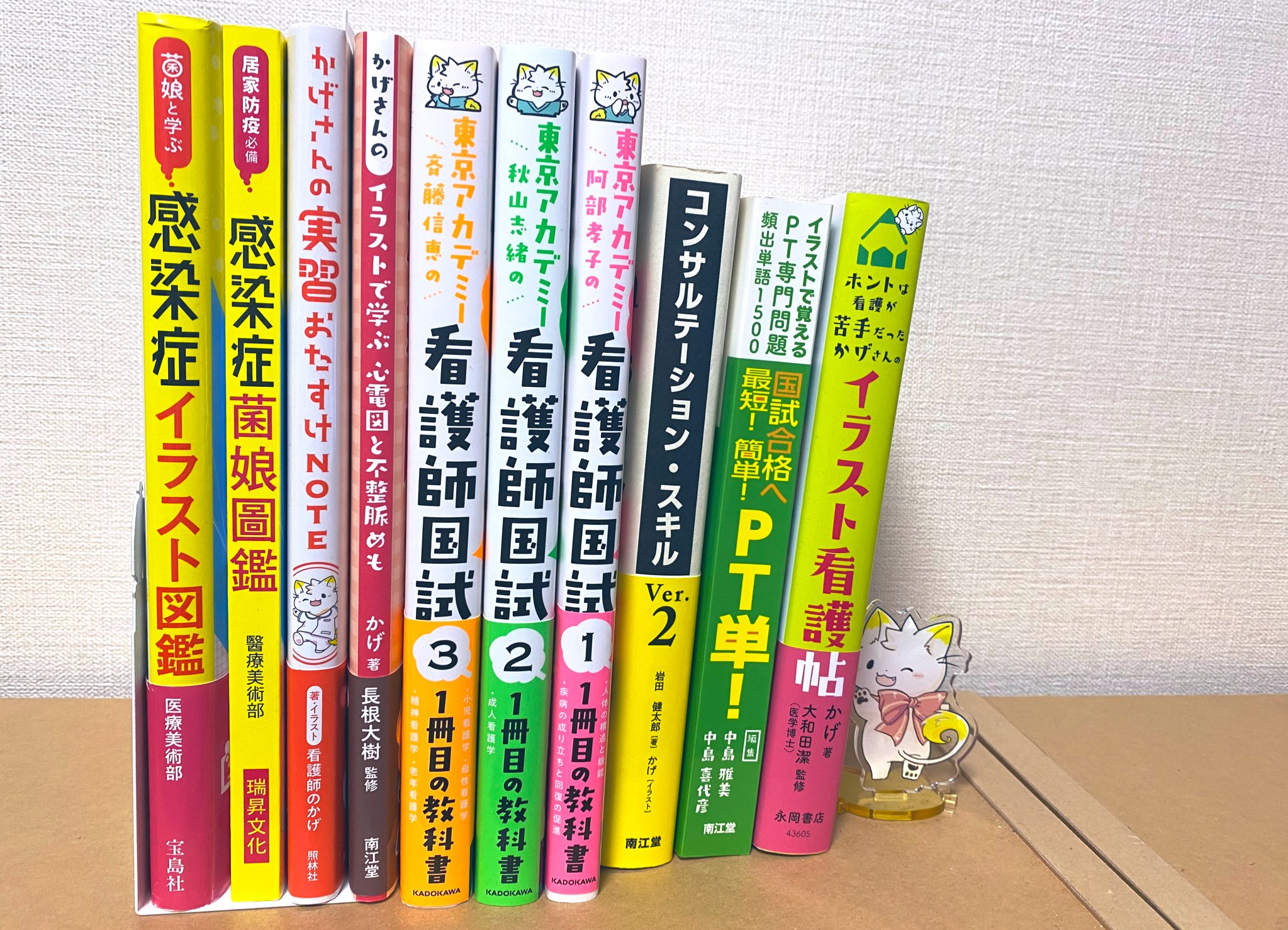 看護師のかげさん イラスト看護帖書籍化 いままで描 書かせていただいた本たち 病院ではたらいて 病棟の看護 師がメイン 帰ってからの夜中や自分の勉強のスキマ時間にいそいそかいています 目の前の患者さんへの看護を優先しつつ 自分が目指すところ