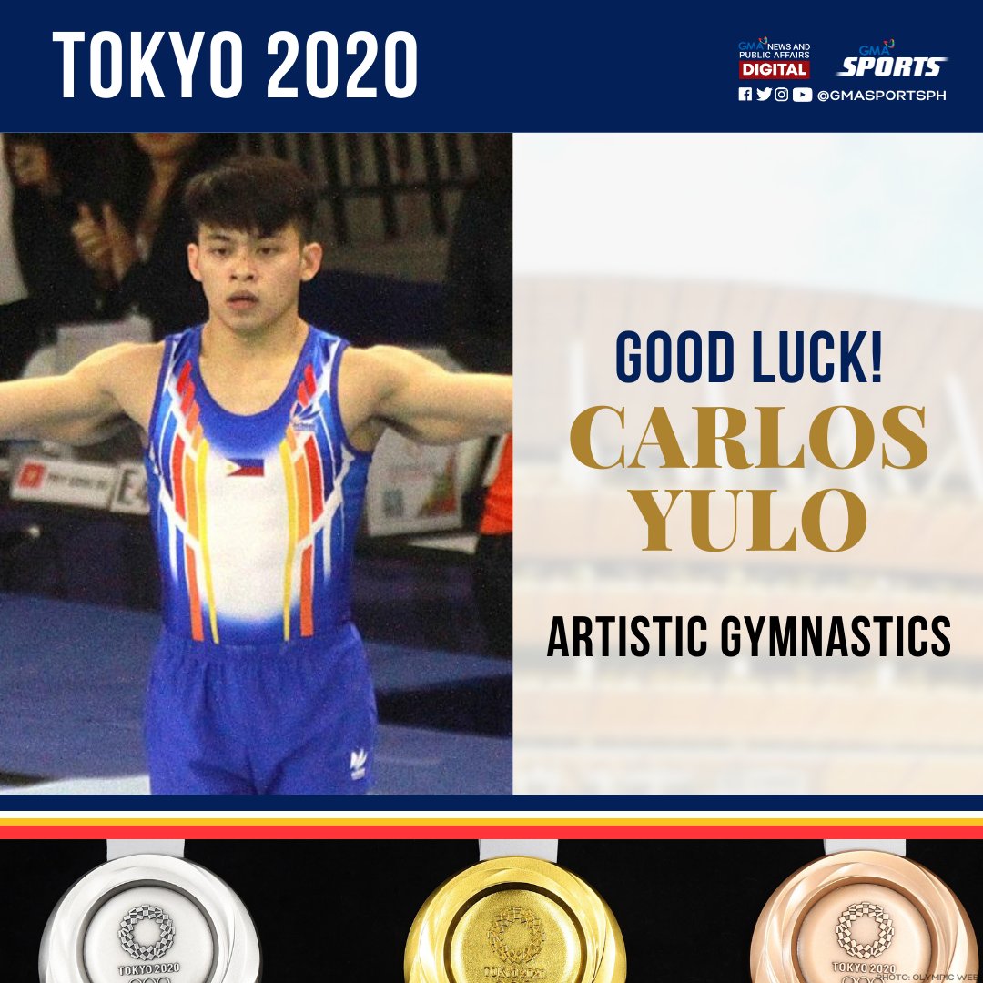 The Golden Boy of Philippine gymnastics is ready to compete in the biggest stage of sports!

Suportahan si Carlos Yulo sa kanyang laban ngayong gabi!

Laban, Caloy! #PHI #Tokyo2020 #Olympics