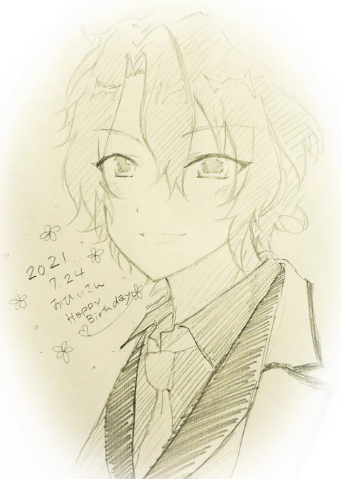 #巴日和誕生祭2021アナログ落書き!おひいさんお誕生日おめでとうございます 