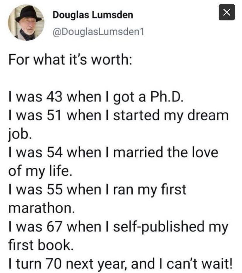 RonaldBMaxwell's tweet photo. Don’t compare your life to others. What is for you will happen on your specific timeline… https://t.co/NvgfABCcEk