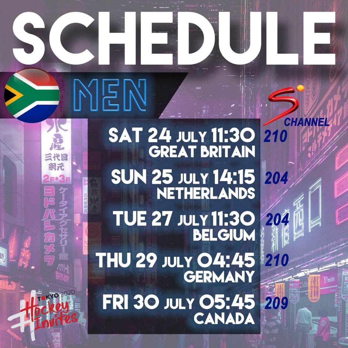 Watch <a href="/jeppeboys/">Jeppe Boys</a> Old Boy Jethro Eustice play in the men’s hockey at the Olympic Games at the attached times. <a href="/Jethro_Ray/">Jethro Ray Eustice</a>