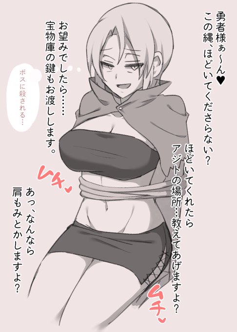 何も分かってない女盗賊 