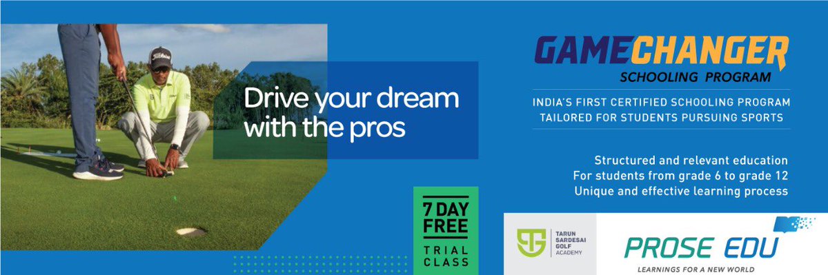 tsgacademy's tweet image. A great blend of sport and education at the TSG academy gave birth to a robust system of learning that is now open to all sportspersons. Reach out to us through our website for more information. tsgacademy.in #education #sportandeducation #highperformancegolf