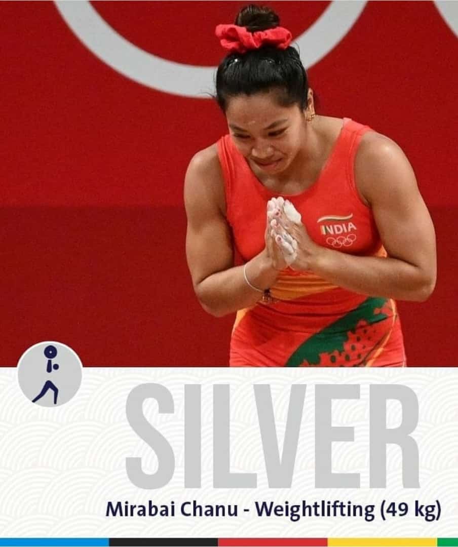 login_group's tweet photo. Congratulations on winning the silver medal and hearts of Indians.
True hero Saikhom Mirabai Chanu 🇮🇳🇮🇳

#Cheer4India #silvermedal #MirabaiChanu #TokyoOlympics #loginadvertising https://t.co/3h51UNGMcA