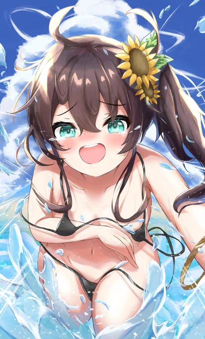 海、ハプニング、👀
#祭絵 