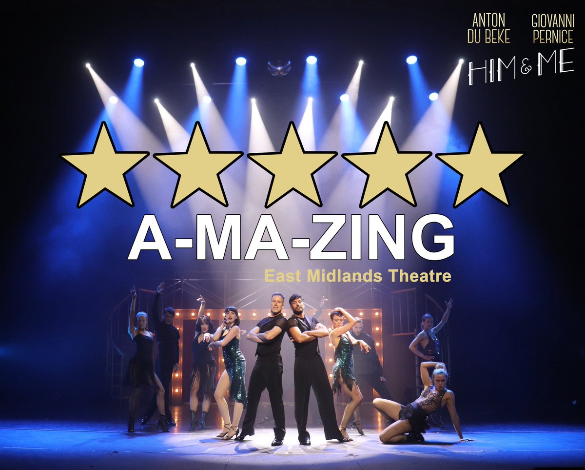 Last two shows this weekend until 2022.
What are you waiting for….?! 😉 

Sat 24th July, 7:30pm <a href="/RoyalDerngate/">Royal & Derngate</a> Northampton

Sun 25th July, 2:30pm <a href="/GrandTheatreLS1/">Leeds Grand Theatre</a> Leeds

antonandgiovanni.com
<a href="/TheAntonDuBeke/">Anton Du Beke</a> <a href="/pernicegiovann1/">Giovanni Pernice</a> #himandme