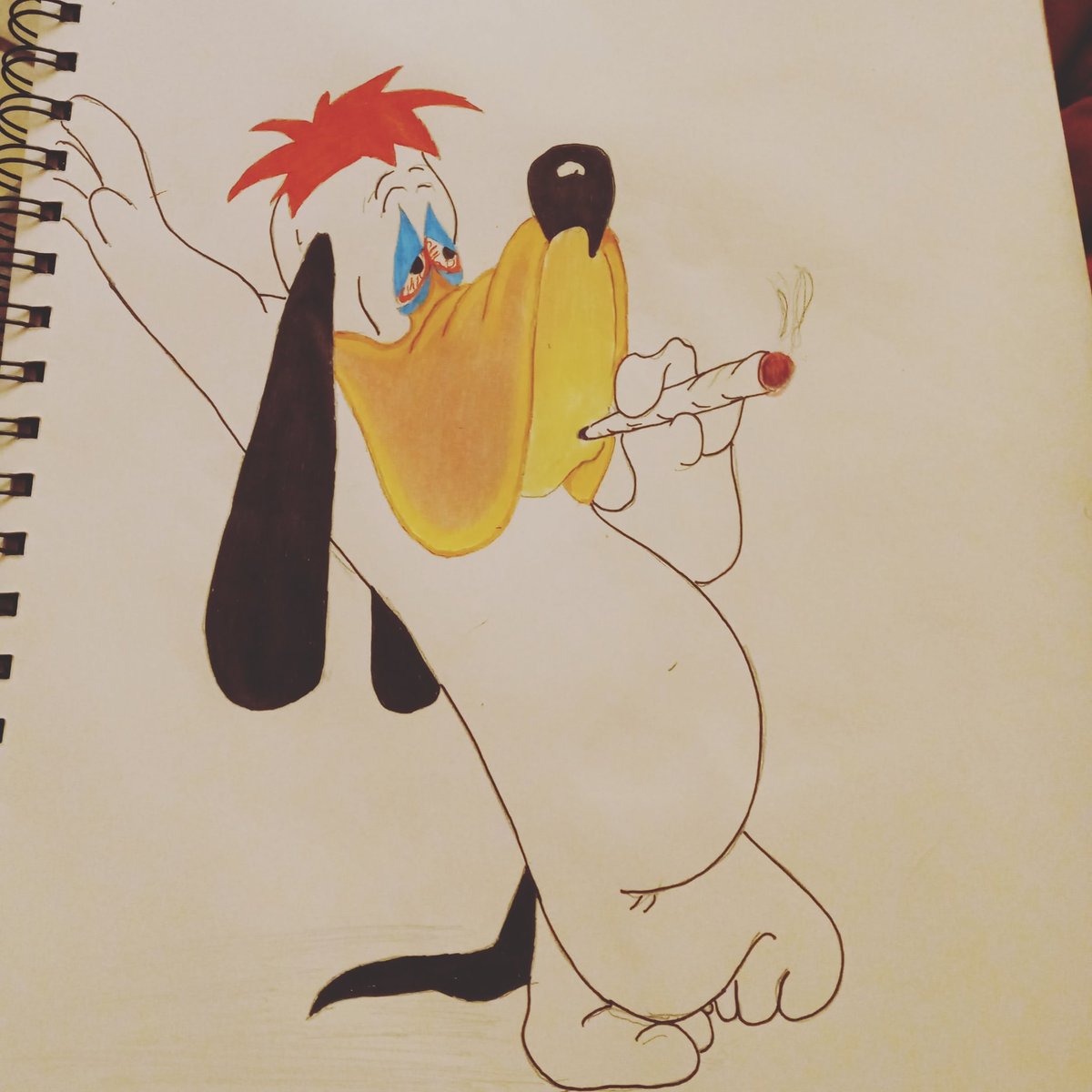 VikingIrishGod's tweet photo. #finished these 2 today!! #droopy and #WBfrog simple easy #drawings try it yourself if you want!! 

🎨💯❤❤ https://t.co/yVEXuNUoYP