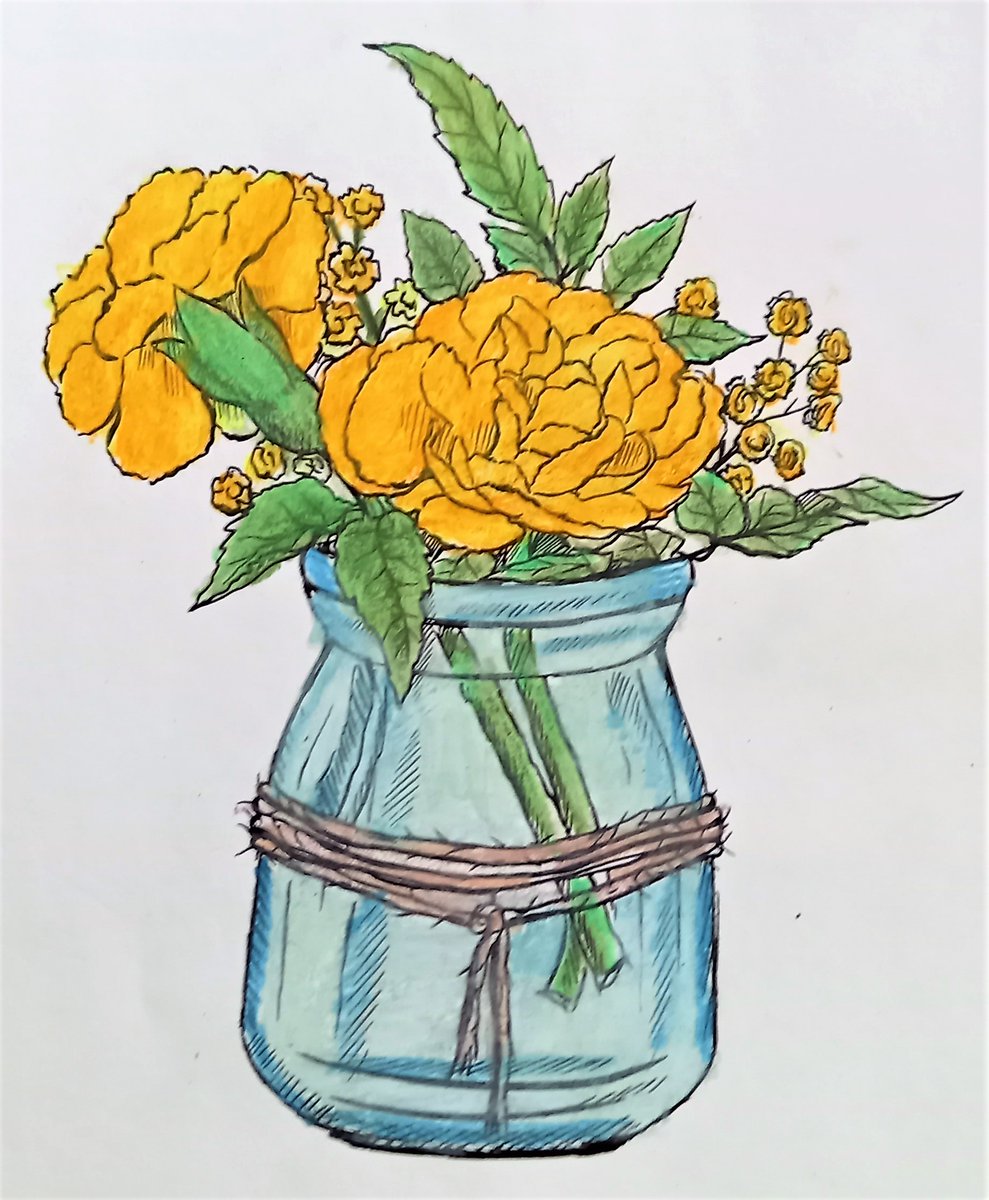 Fizzydesgns's tweet photo. Today's latest #handmade #practicepiece for my #365daychallenge is this #flower themed #digitallyprinted image using #PrismaColouringPencils and a Sheena Douglass #digitalstamp https://t.co/ZtBZ2OHGol