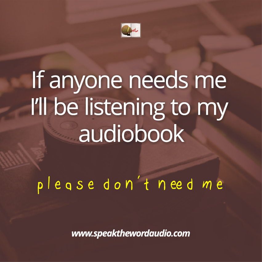 If anyone needs me, i'll be listening to my audiobook.
Please don't need me😑

🎧 The Last Ten Percent - bit.ly/stwa10perc
#happysaturday #STWA #relax #audiobook