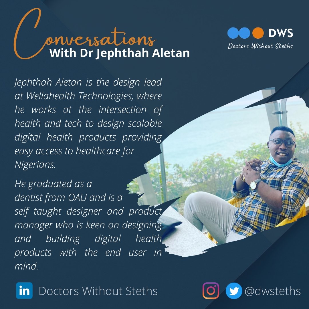 dwsteths's tweet photo. Dentistry, tech and design walked into a bar.
Guess who they met?
@thejephaletan

In this #DWSConversation session, we'll be talking with Jeph about what it feels like to leave a field you've spent over 6 years of your life in, to forge a new and fulfilling path for yourself. https://t.co/1iltZwYCic