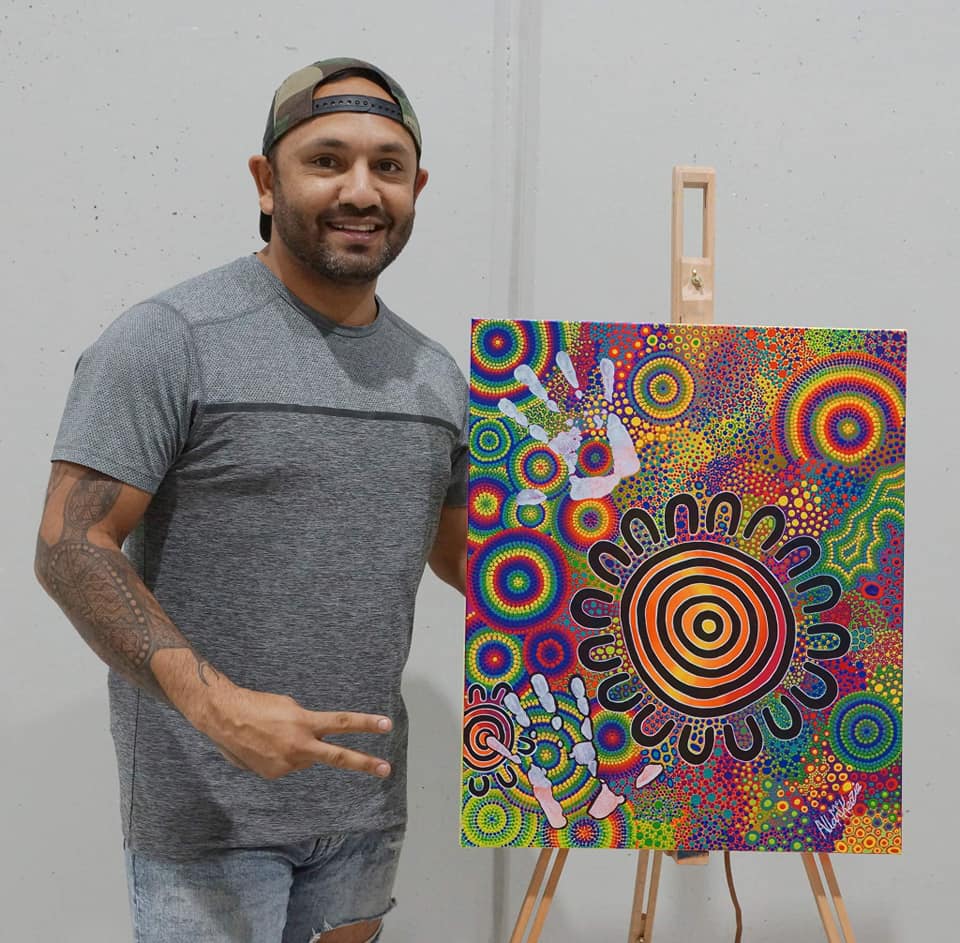 HERE IS THE GIVEAWAY PEOPLES:
**GIVEAWAY** 
Please see instructions from tweets below for details on how to enter the giveaway. I do love giving back to community when I can and celebrating culture. #aboriginalart #art #ourmob