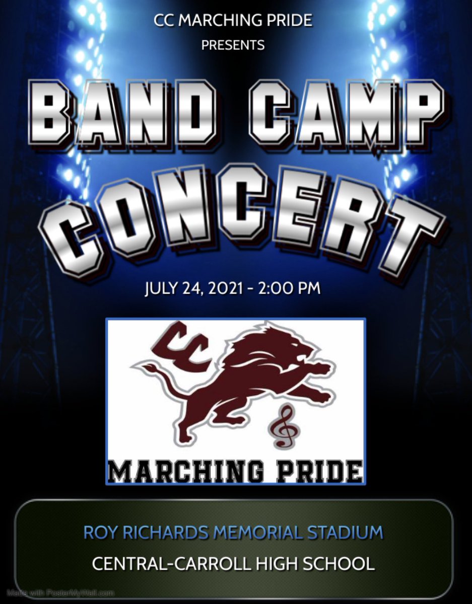 CCLionpride's tweet photo. Today is the day! Come check out the 2021 edition of the Marching Pride TODAY @ 2:00 pm! Go Pride Go! #ResumeTheReason #home https://t.co/qH0yzKRhTT