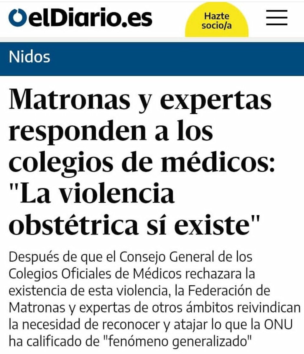 TeresaRodr_'s tweet photo. La #ViolenciaObstétrica son prácticas humillantes, irrespetuosas, deshumanizadoras o dañinas durante embarazo, parto y lactancia. Se ha abierto un debate entre médicos y matronas sobre su existencia. 
¿Has pasado por un parto? 
¿Qué piensas tú? 
Rt 🔁 Existe
Like💙 No existe https://t.co/Ld4AvTl4Mk