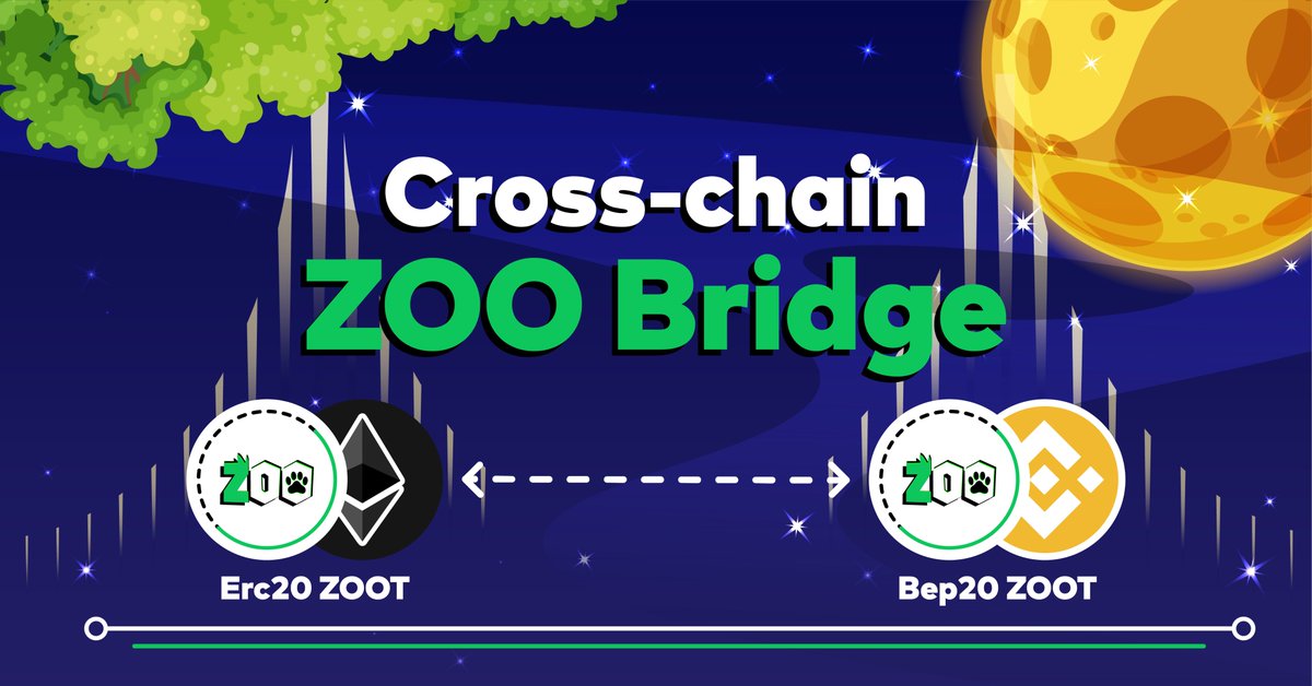 ♻️ZooBridge will officially launch on July 26th♻️ 
Users can switch ZOOT ETH to ZOOT BSC and vice versa via ZooBridge. 

🎥 Link for tutorial video:
youtu.be/z-WT2xfd9wE

$ZOOT #ZOOToken
